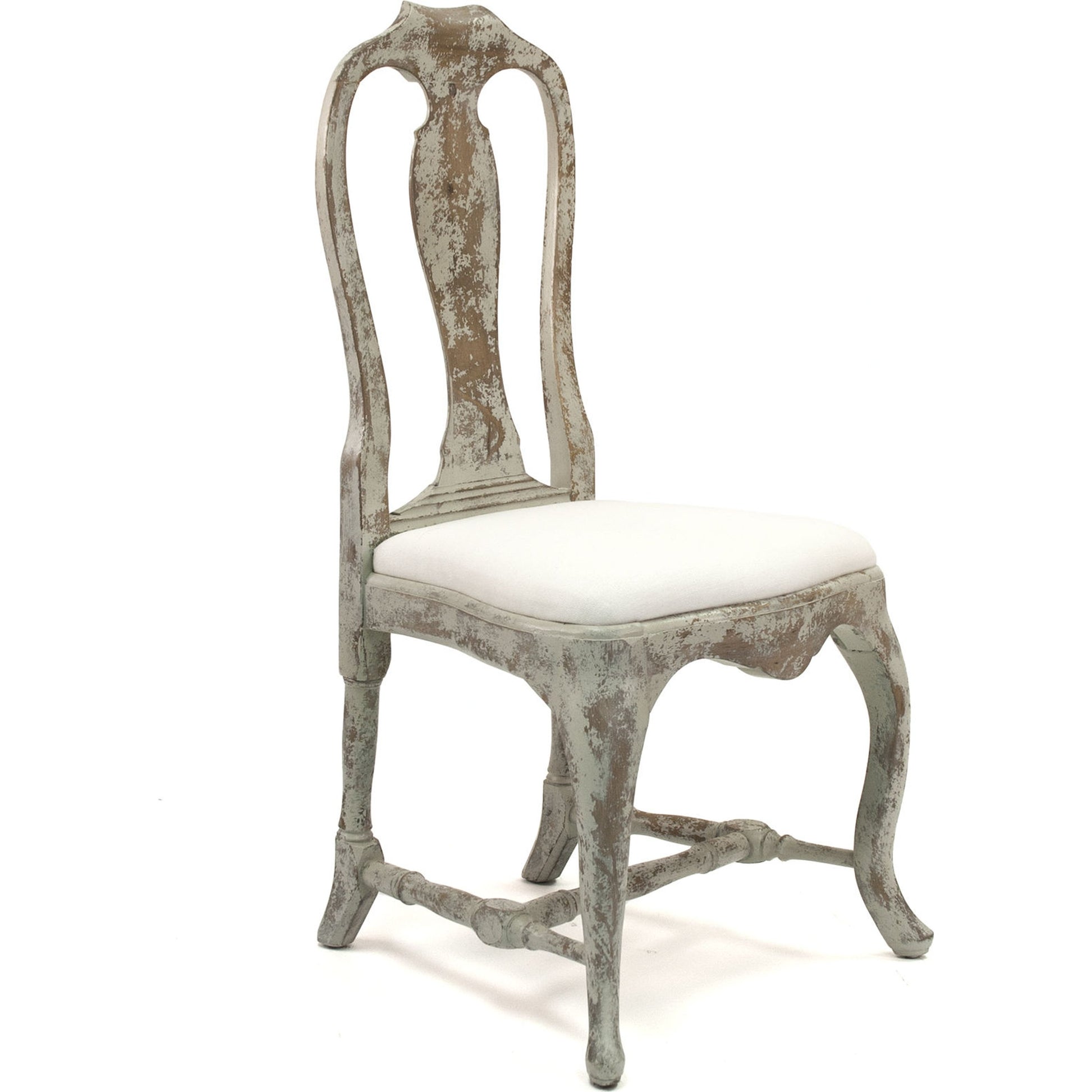 Provence Chair by Zentique in linen and birch. Made from birch in a traditional style.