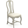 Distressed Gray Blue, Off-White Linen
