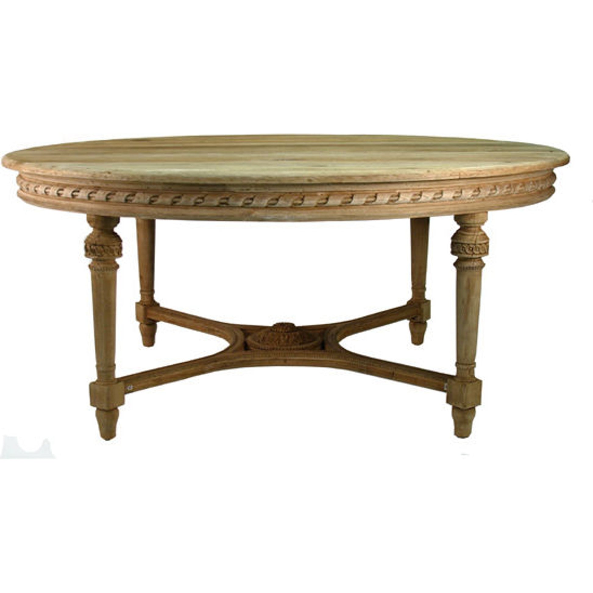Houston Dining Table by Zentique in dry natural elm and elm. Made from elm in a traditional style.