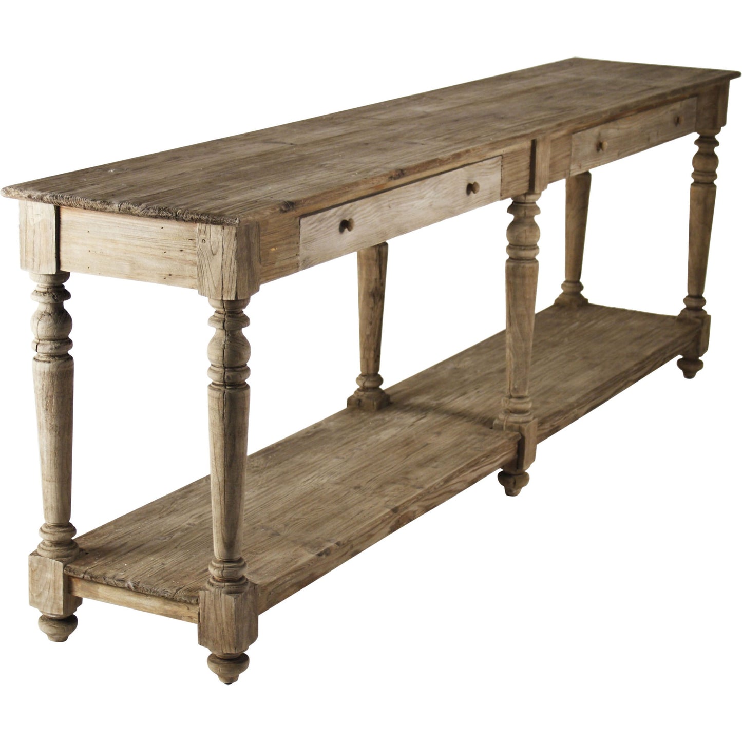 001 S-338397 | Primary Silo | The Hague Console by Zentique in dry natural elm and elm, pine. Made from unique in a cottage & farmhouse style.
