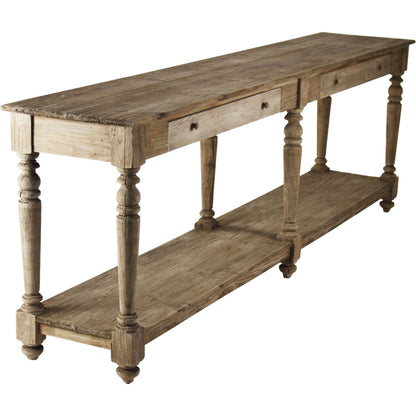 The Hague Console by Zentique in dry natural elm and elm, pine. Made from unique in a cottage & farmhouse style.