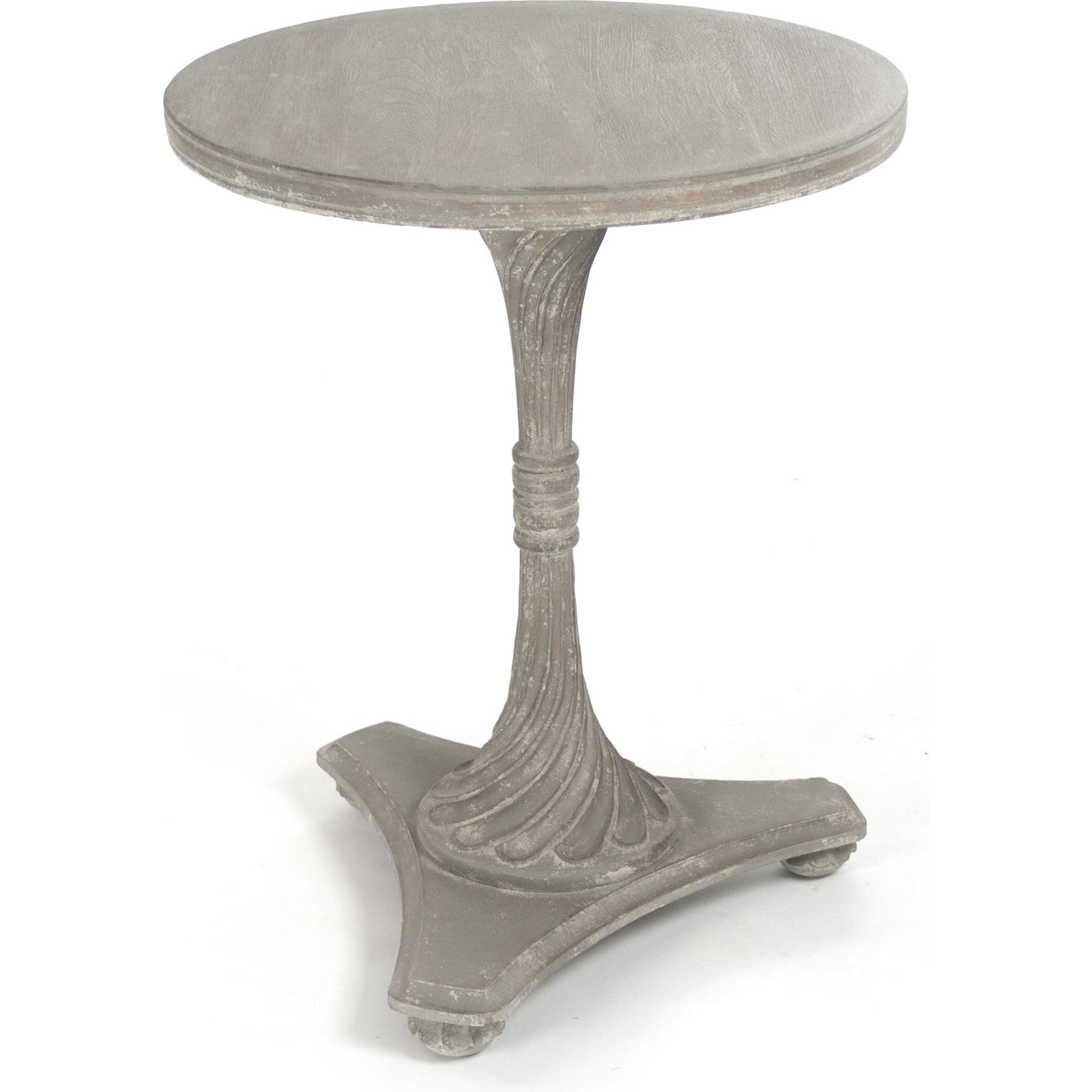 Merle Table by Zentique in distressed gray and elm, birch. Made from elm, birch in a cottage & farmhouse style.
