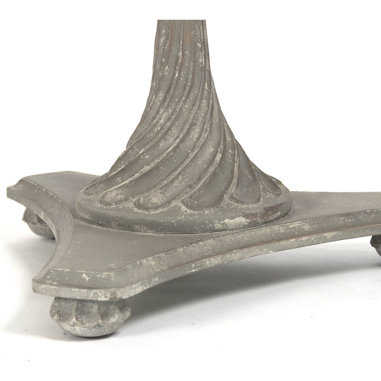 003 S-337839 | Closeup | Merle Table by Zentique in distressed gray and elm, birch. Made from elm, birch in a cottage & farmhouse style.
