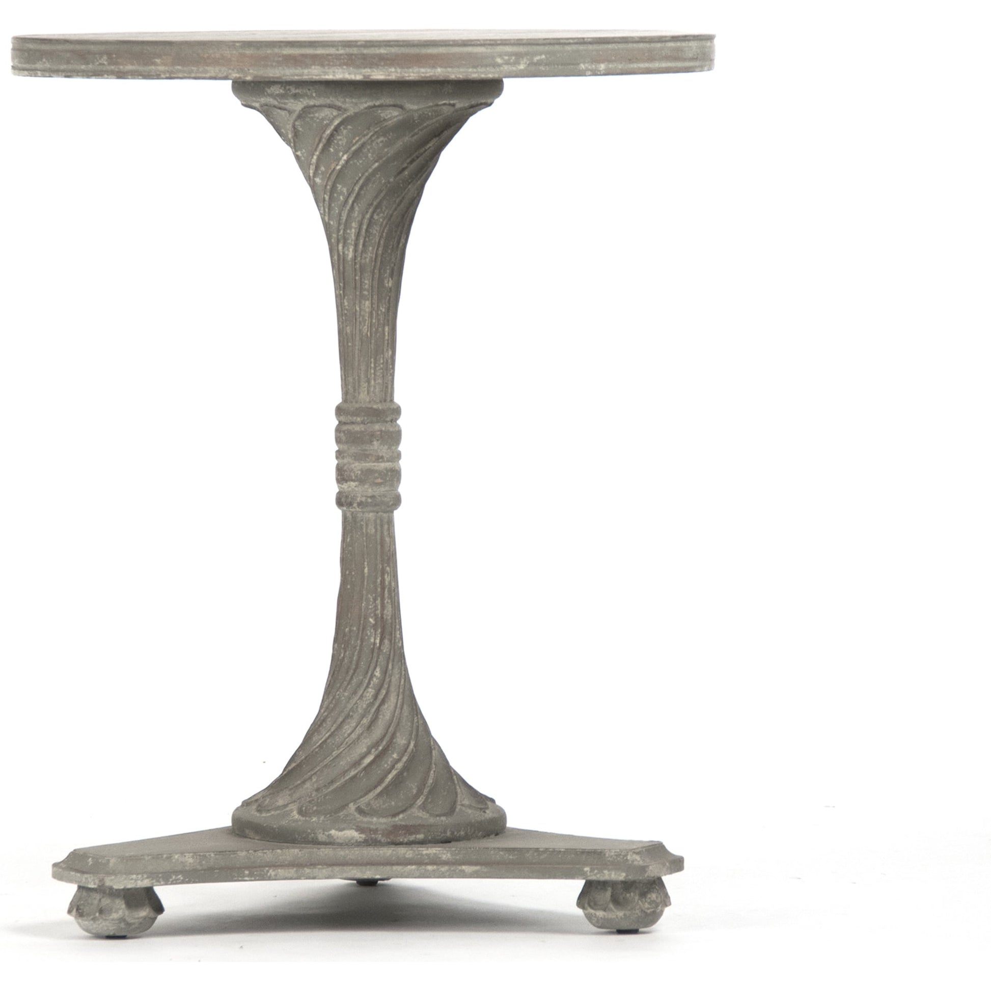 Merle Table by Zentique in distressed gray and elm, birch. Made from elm, birch in a cottage & farmhouse style.