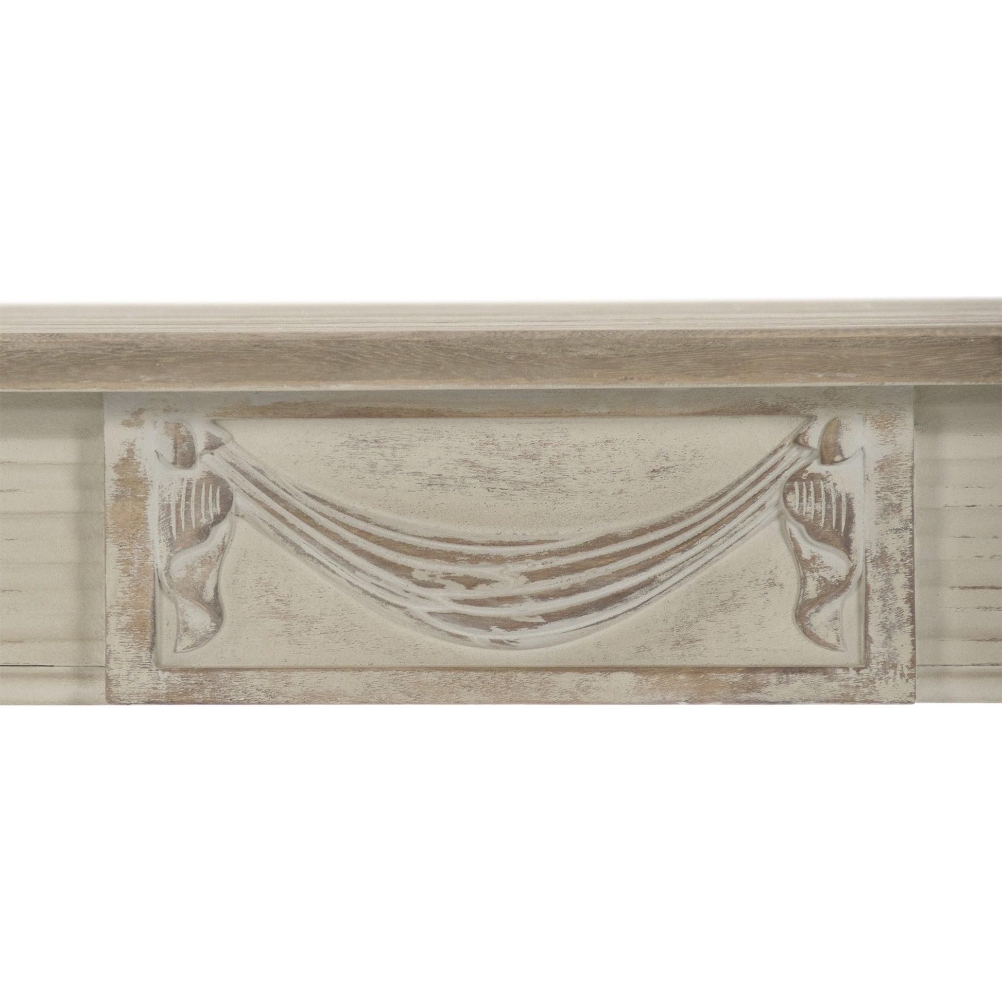 Bastian Dining Table by Zentique in distressed taupe, dry natural finish top and birch, elm, plywood. Made from elm, birch. plywood in a traditional style.
