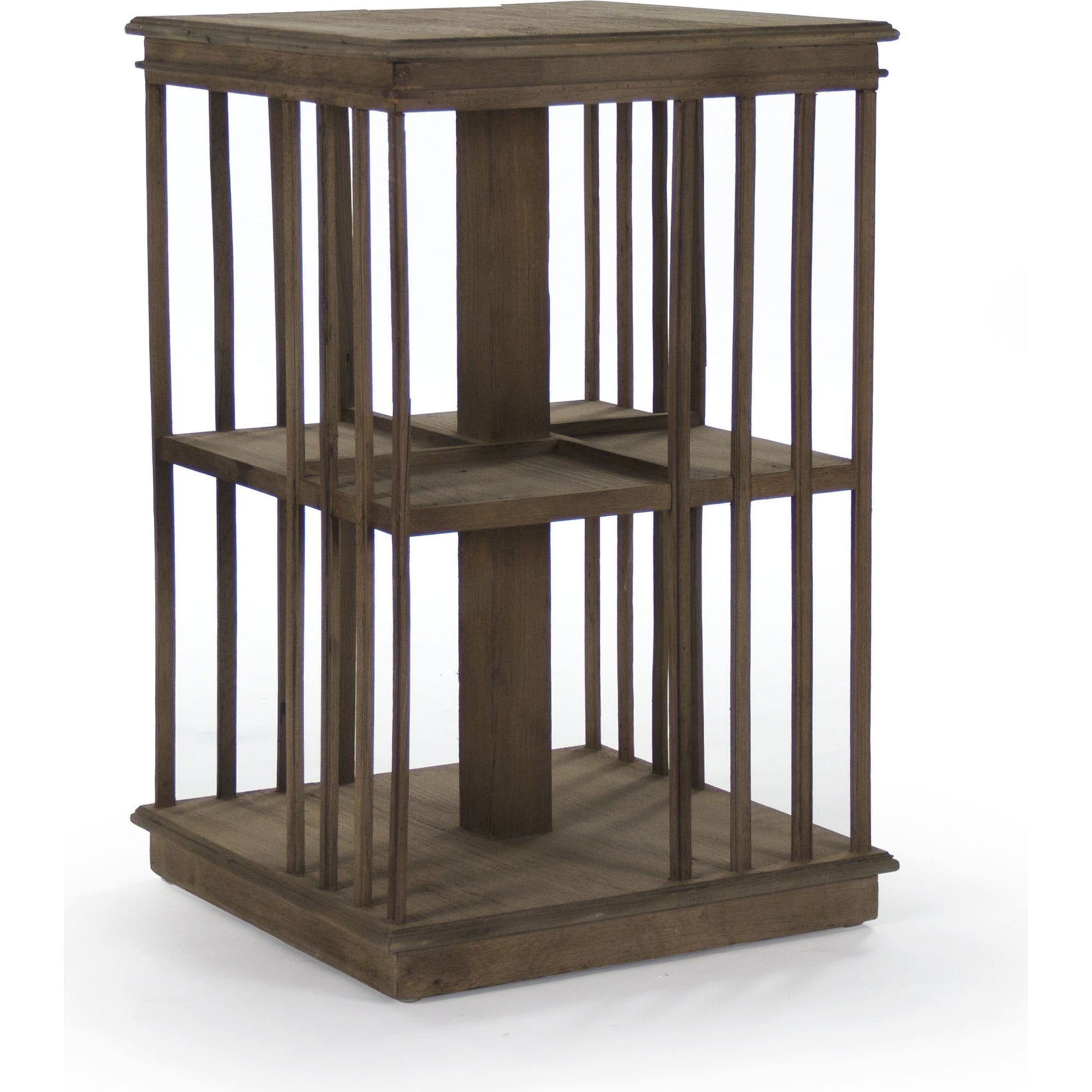 Alphonse End Table by Zentique in dry natural elm and elm. Made from elm in a modern style.