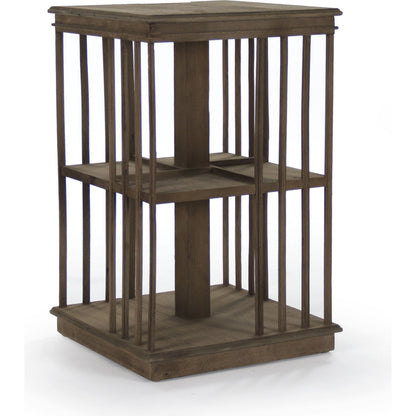 Alphonse End Table by Zentique in dry natural elm and elm. Made from elm in a modern style.