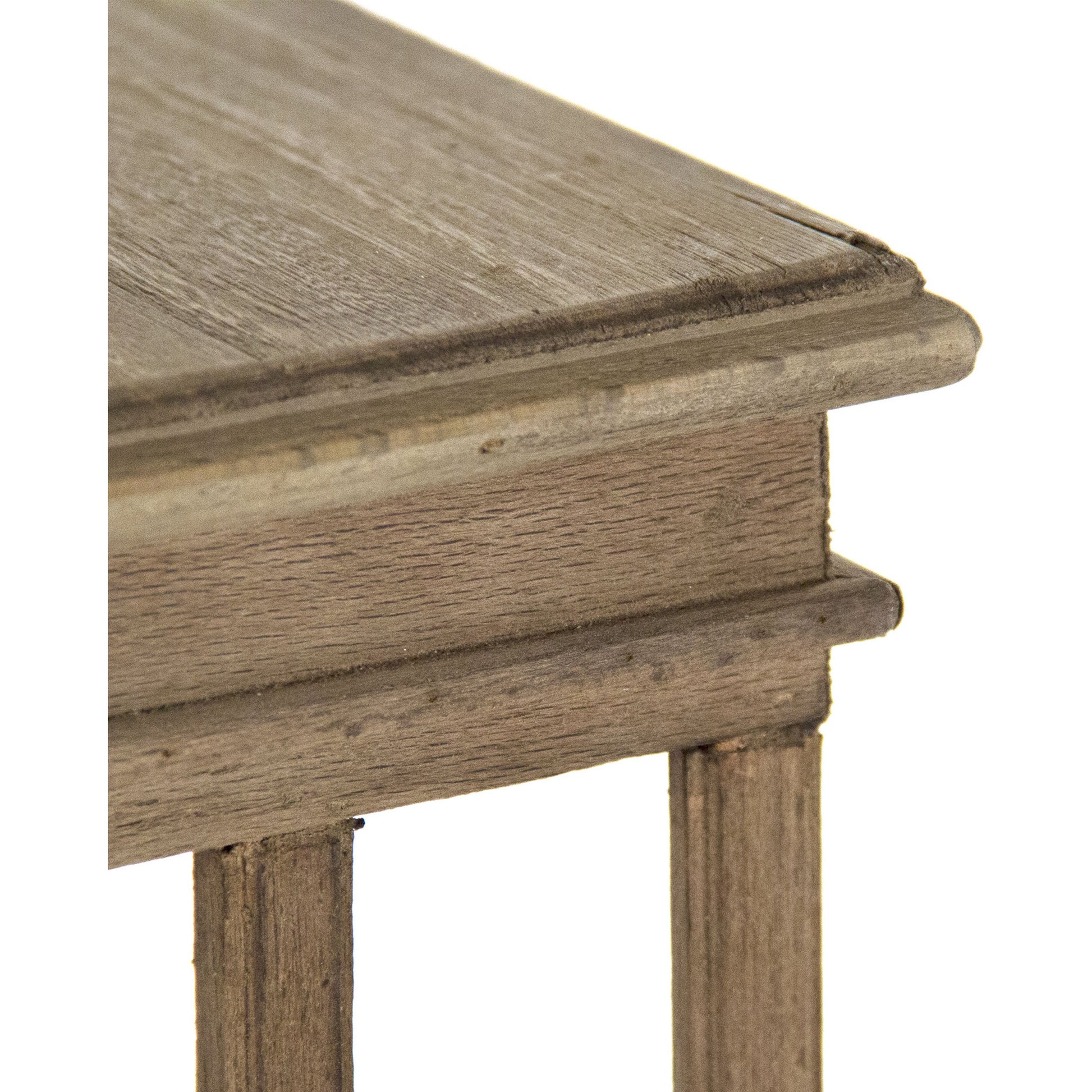 Alphonse End Table by Zentique in dry natural elm and elm. Made from elm in a modern style.
