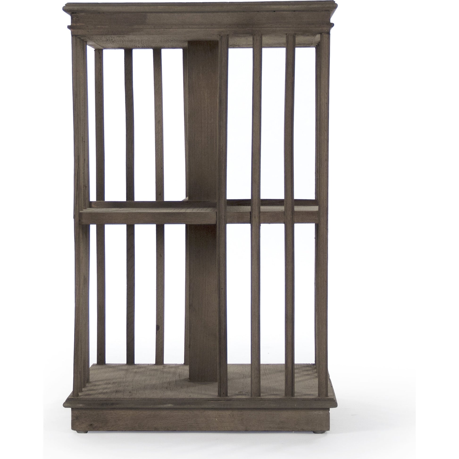 Alphonse End Table by Zentique in dry natural elm and elm. Made from elm in a modern style.
