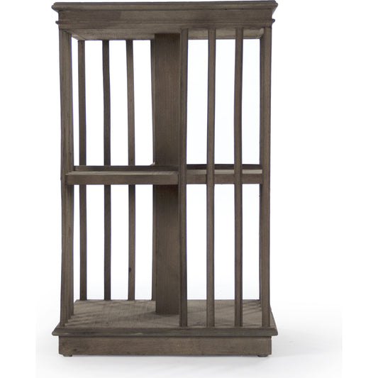 Alphonse End Table by Zentique in dry natural elm and elm. Made from elm in a modern style.