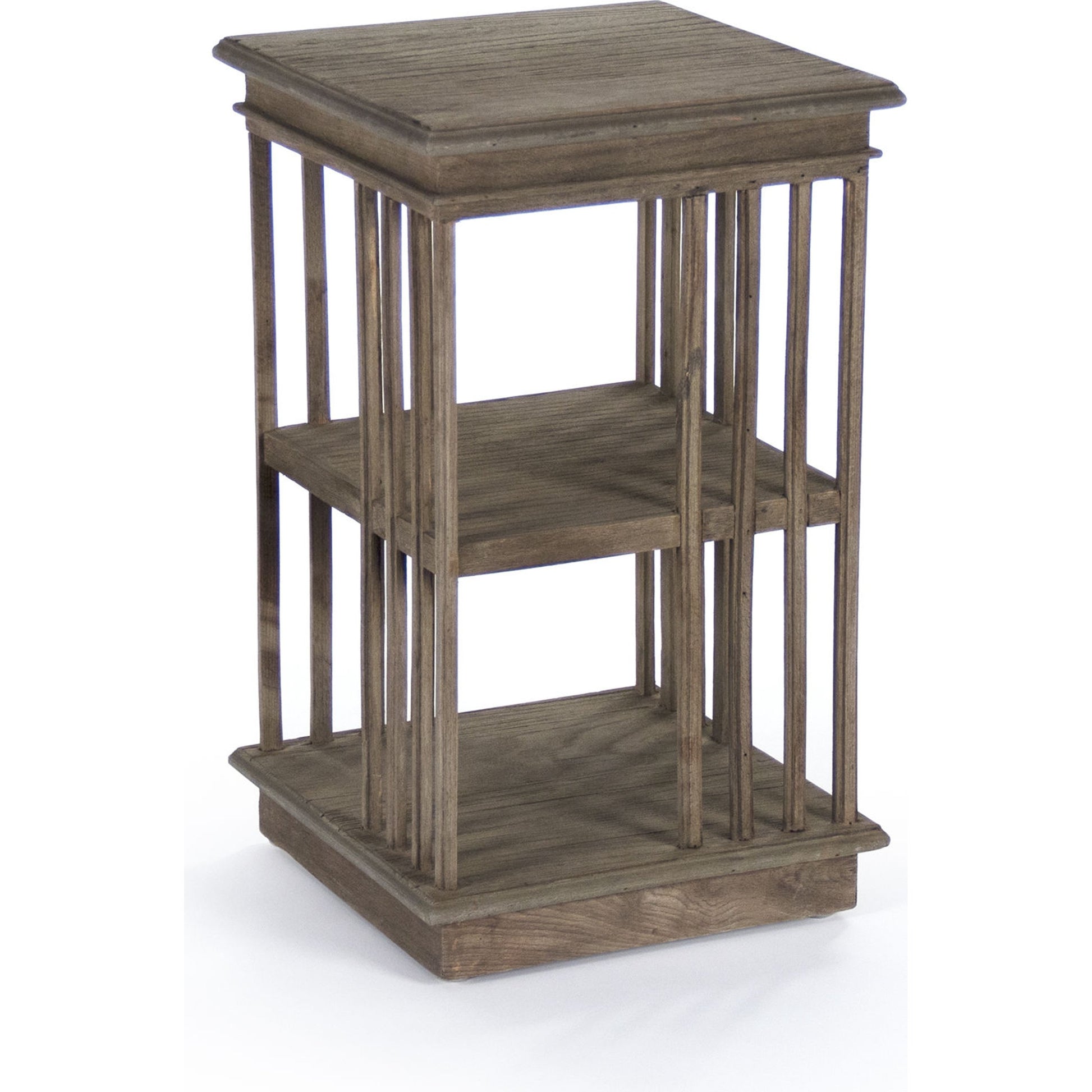 Alphonse End Table by Zentique in dry natural elm and elm. Made from elm in a modern style.