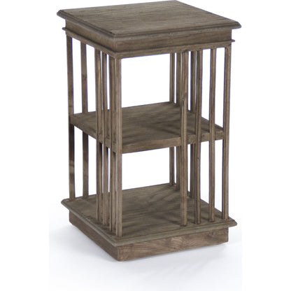 Alphonse End Table by Zentique in dry natural elm and elm. Made from elm in a modern style.