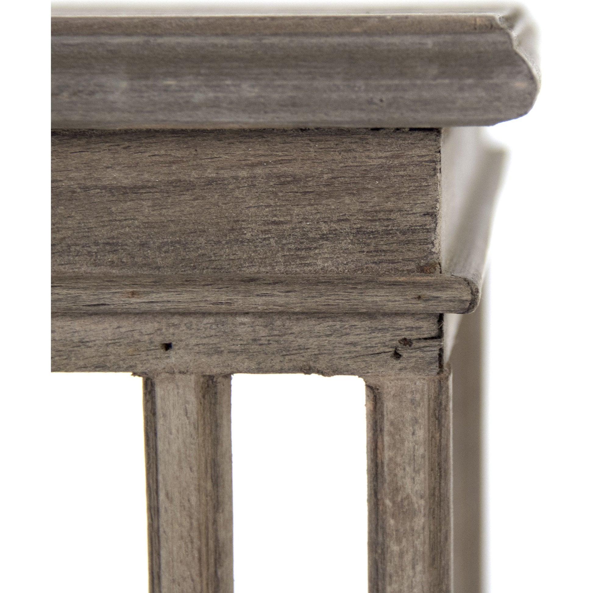 Alphonse End Table by Zentique in dry natural elm and elm. Made from elm in a modern style.