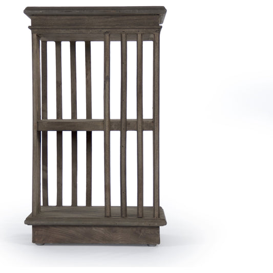 Alphonse End Table by Zentique in dry natural elm and elm. Made from elm in a modern style.