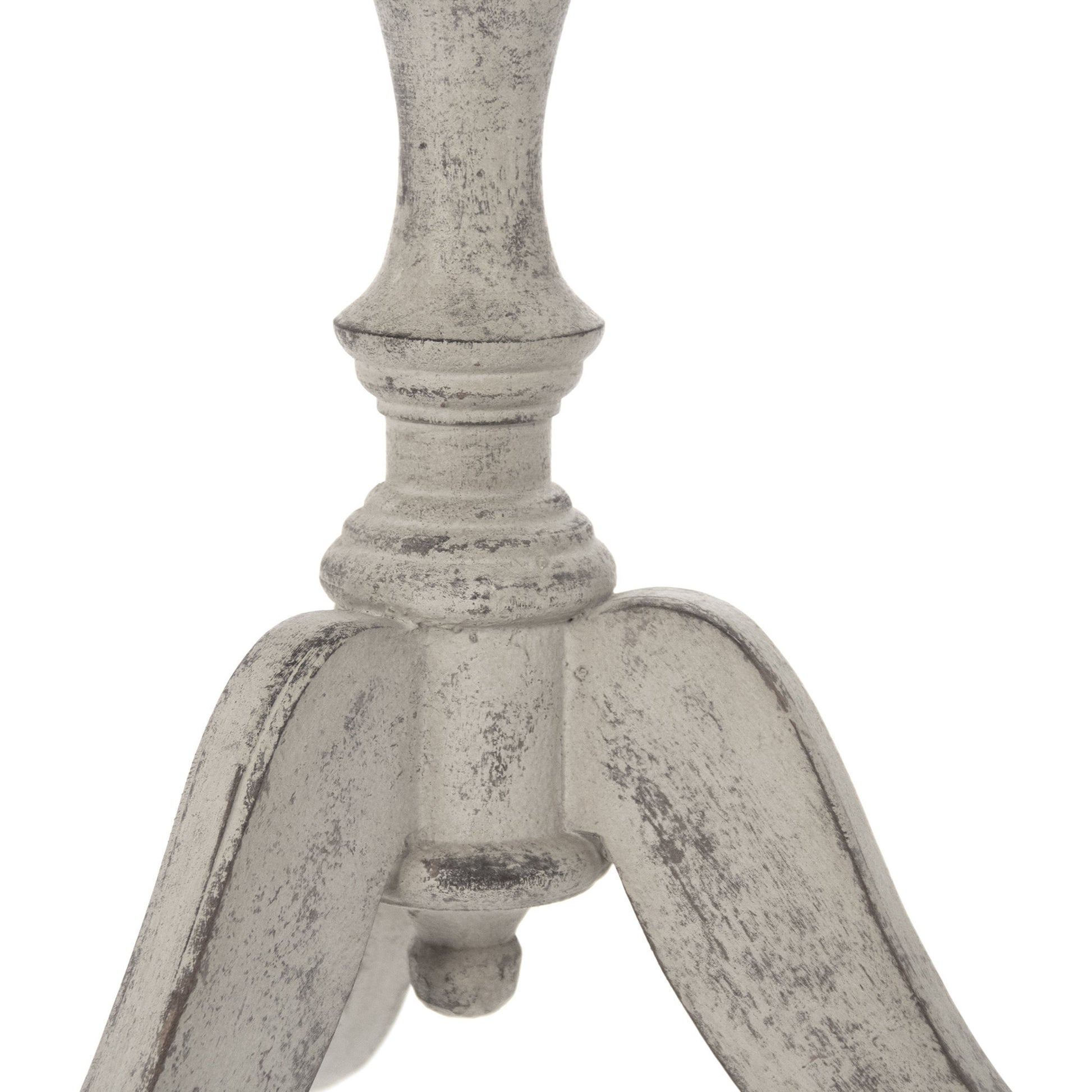 Bart Side Table by Zentique in antique gray taupe and birch. Made from birch in a cottage & farmhouse style.