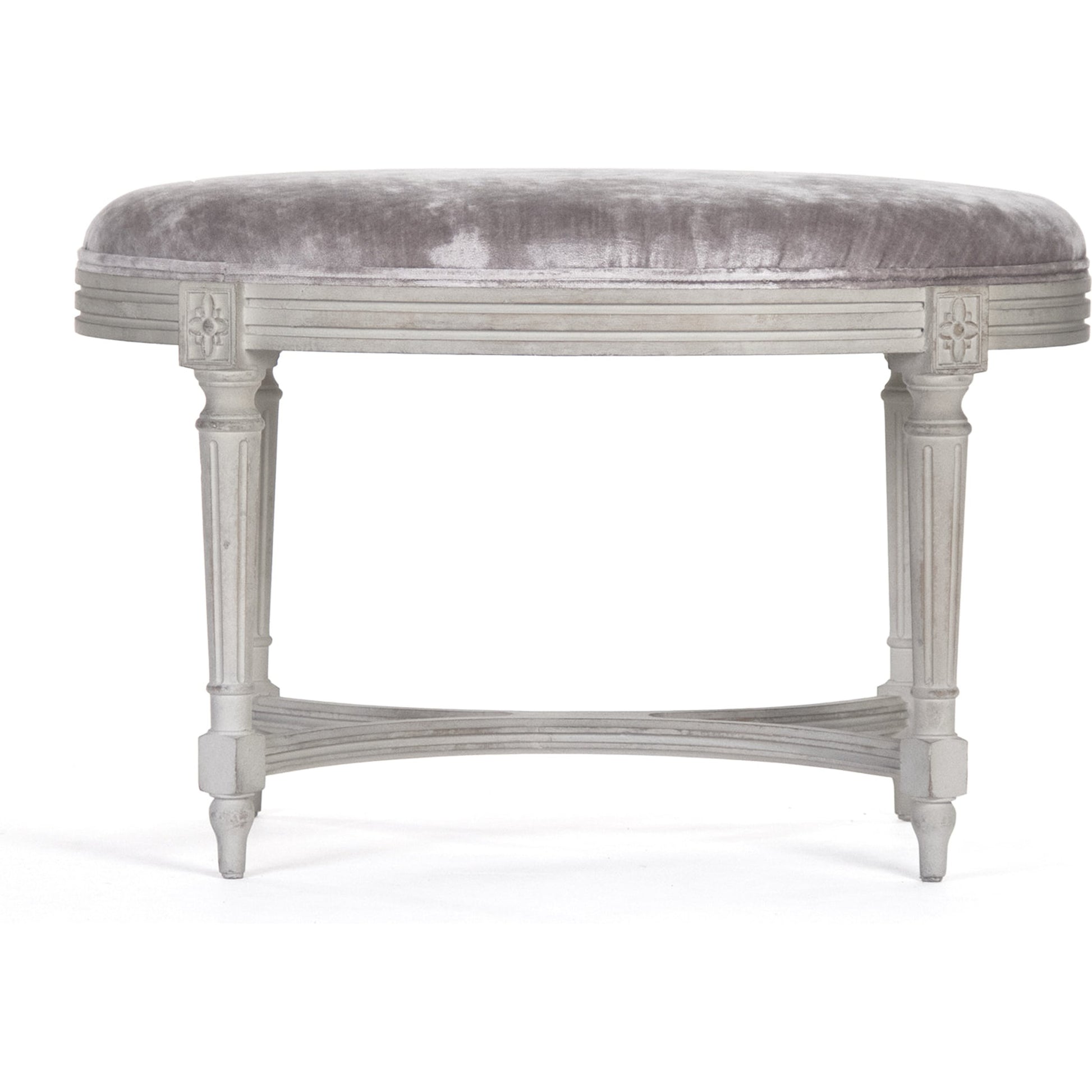 Vita Stool by Zentique in velvet and birch. Made from birch in a traditional style.