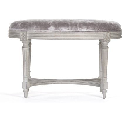Vita Stool by Zentique in velvet and birch. Made from birch in a traditional style.