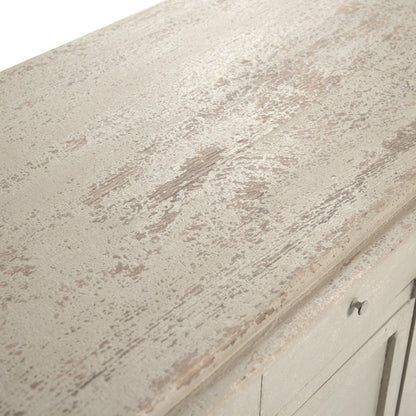 Danil Chest by Zentique in distressed top, antique beige base and pine, poplar. Made from pine, poplar in a traditional style.