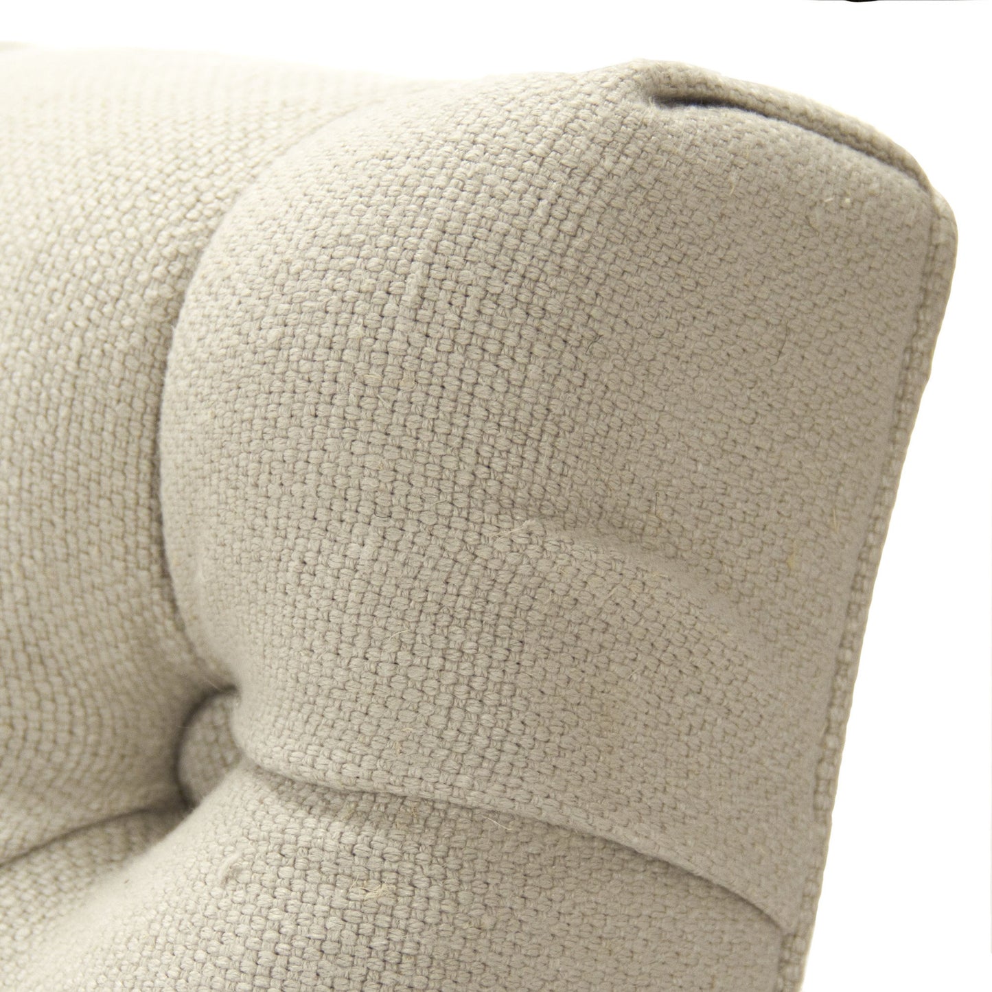 001 S-337092 | Closeup | Eileen Sofa by Zentique in cream linen and birch, pine. Made from birch, pine in a transitional style.