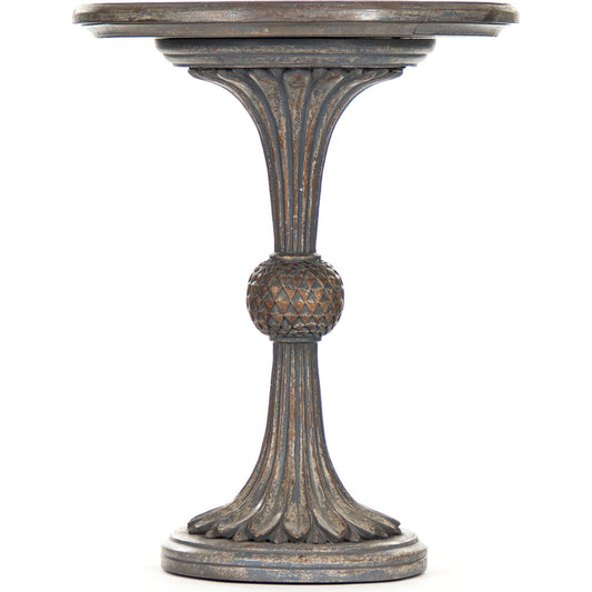 Fabiola End Table by Zentique in elm, birch, plywood. Made from elm, birch, plywood in a traditional style.