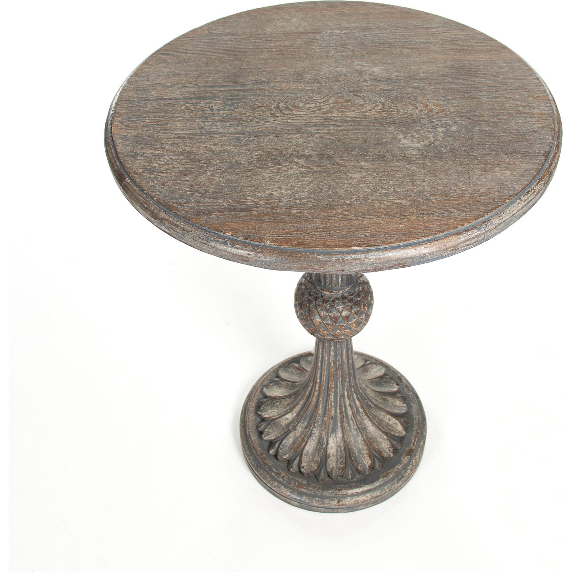 Fabiola End Table by Zentique in elm, birch, plywood. Made from elm, birch, plywood in a traditional style.