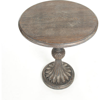 Fabiola End Table by Zentique in elm, birch, plywood. Made from elm, birch, plywood in a traditional style.