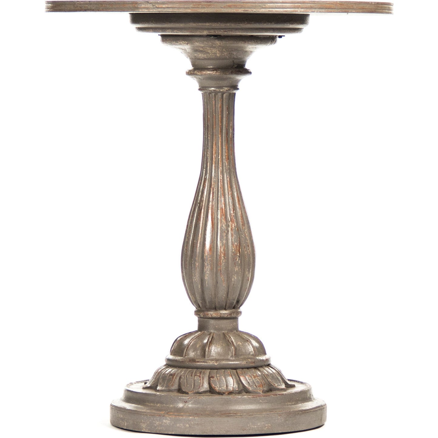 002 S-337112 | Additional Silo | Esme End Table by Zentique in distressed moss gray and birch, plywood. Made from birch, plywood in a traditional style.