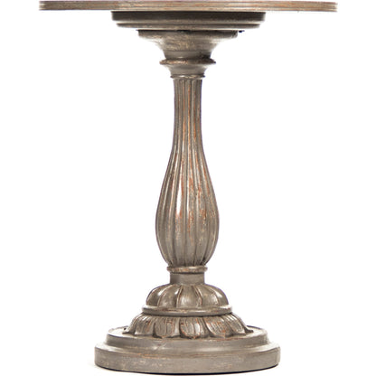 Esme End Table by Zentique in distressed moss gray and birch, plywood. Made from birch, plywood in a traditional style.