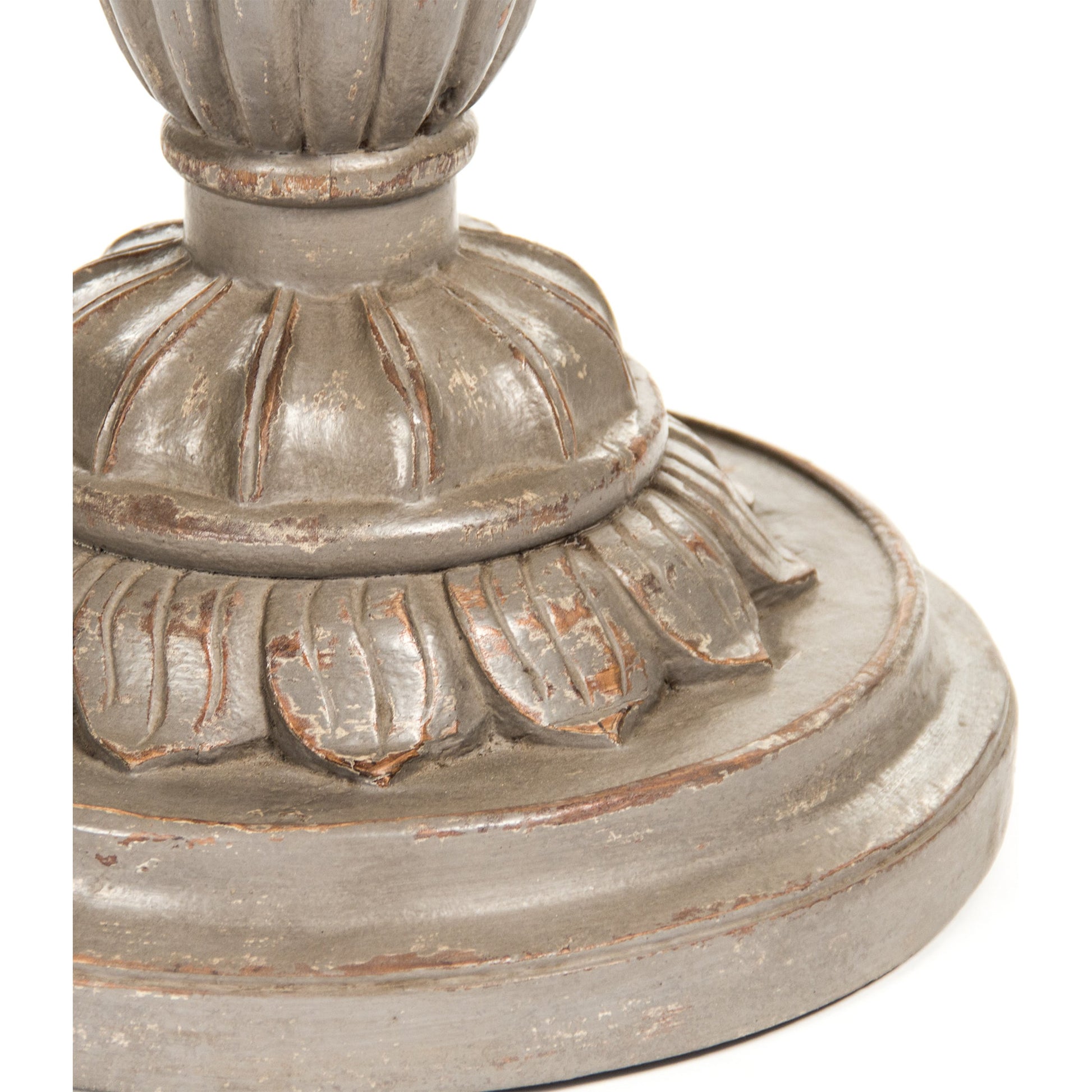 Esme End Table by Zentique in distressed moss gray and birch, plywood. Made from birch, plywood in a traditional style.