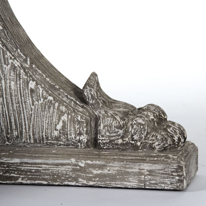 Terrell Dining Table by Zentique in weathered top, distressed gray washed based and elm, birch, pine. Made from elm, birch, pine in a transitional style.