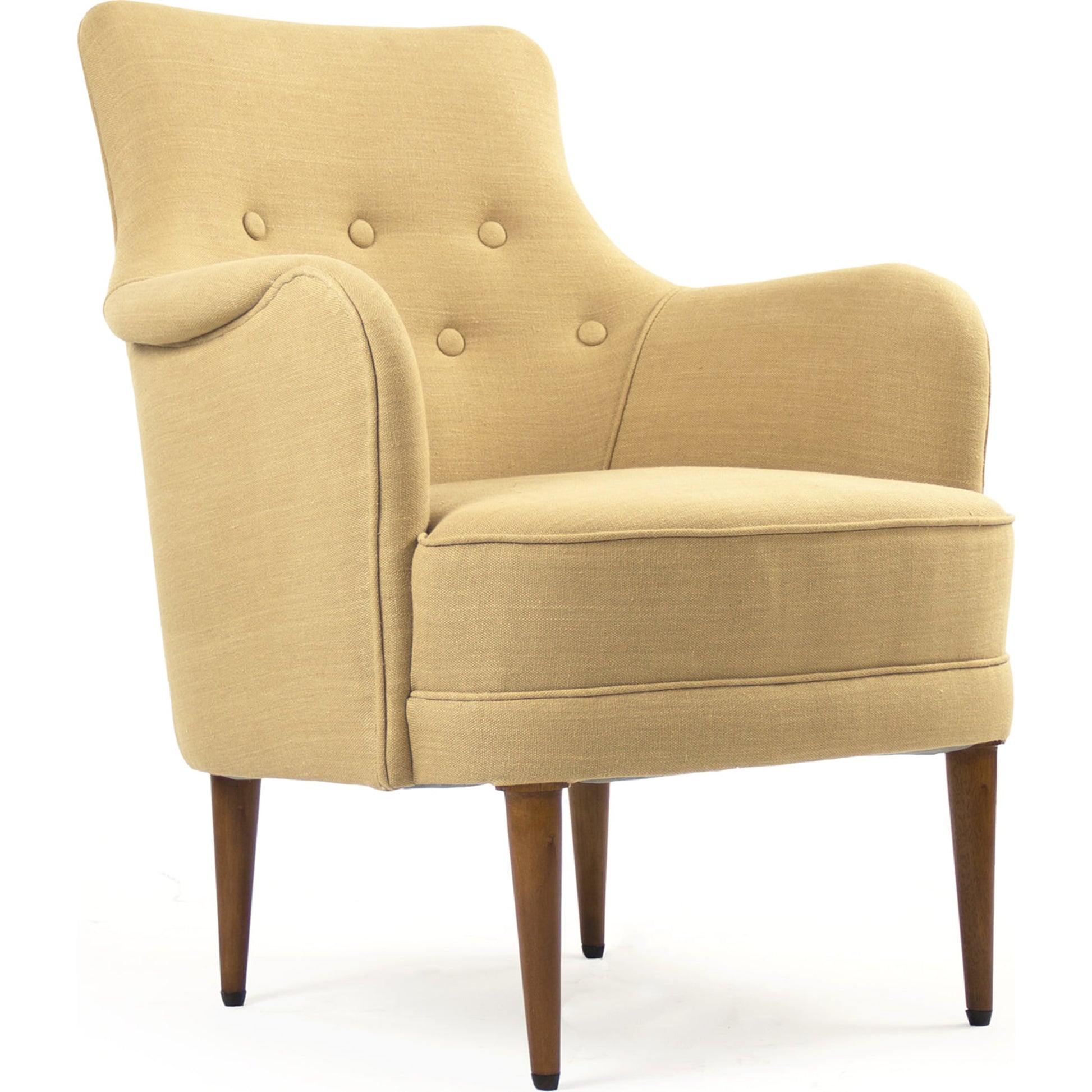 Celie Chair by Zentique in beige linen and birch. Made from birch in a transitional style.