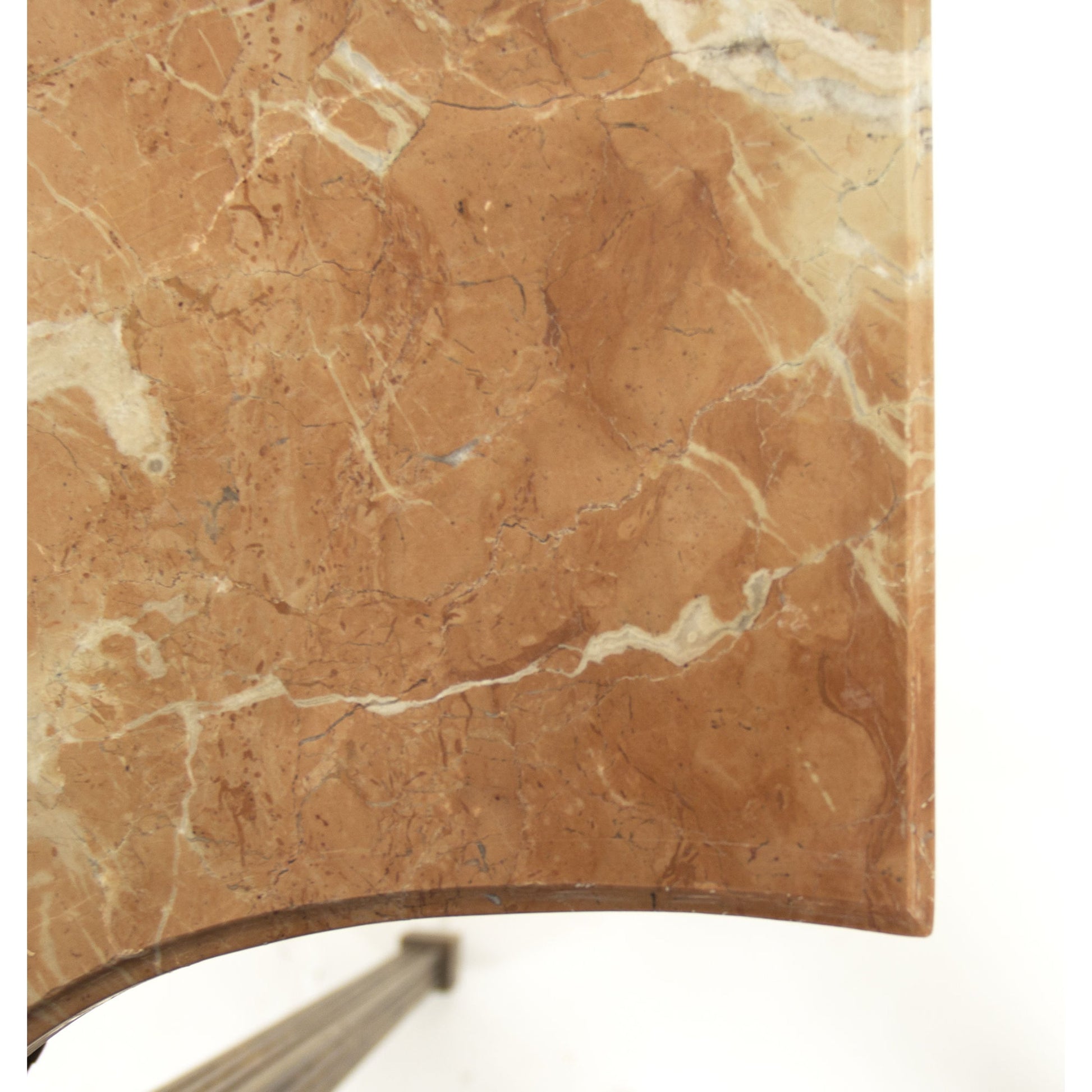 Faron Console by Zentique in distressed copper base and birch, pine, plywood. Made from birch, pine, plywood in a traditional style.