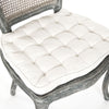 Distressed Blue Frame, Off-White Linen