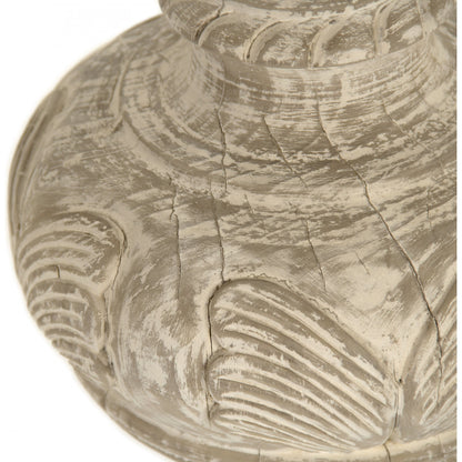 Victory Wooden Urn by Zentique in poplar. Made from poplar in a traditional style.