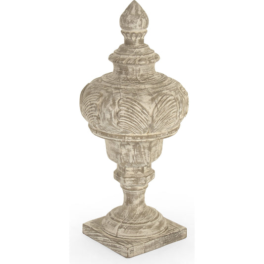 Victory Wooden Urn by Zentique in poplar. Made from poplar in a traditional style.