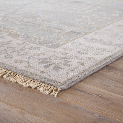 Liberty LIB02 Rug by Jaipur Living in gray, beige. Made from 100% wool in a traditional style.