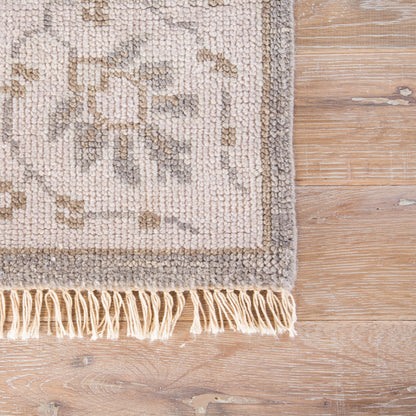 Liberty LIB02 Rug by Jaipur Living in gray, beige. Made from 100% wool in a traditional style.