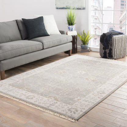 Liberty LIB02 Rug by Jaipur Living in gray, beige. Made from 100% wool in a traditional style.