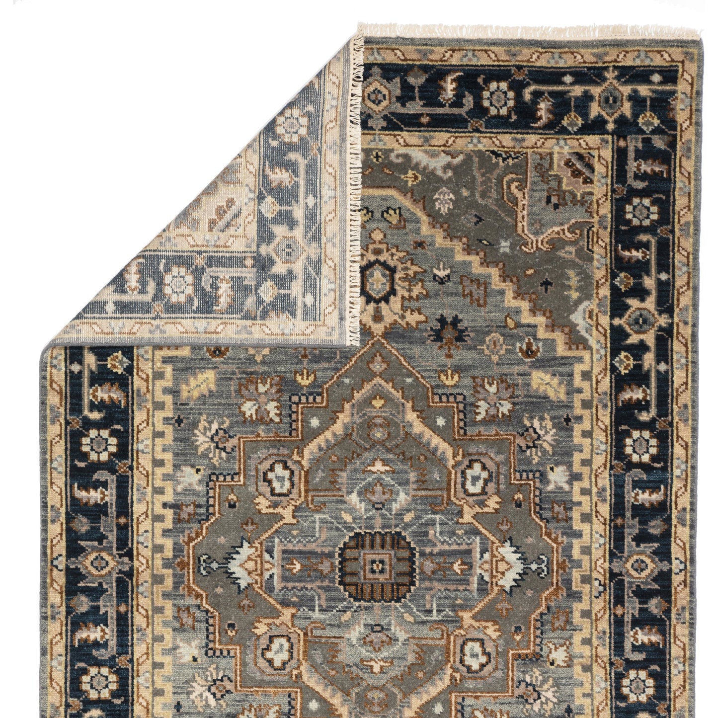 004 SI-1781462,SI-1794838,SR-889660 | Closeup | Liberty LIB04 Rug by Jaipur Living in gray, brown. Made from 100% wool in a unique style.