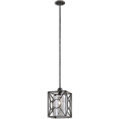Arbela Mini Pendant by Uttermost. Made from metal, glass in a modern style.