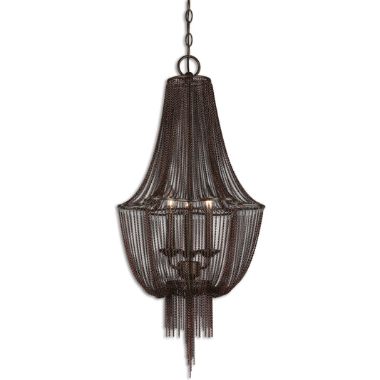 Lezzeno 3 Chandelier by Uttermost. Made from iron 100% in a modern style.