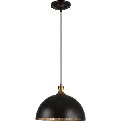 Placuna Pendant by Uttermost in bronze. Made from metal, shell in a modern style.