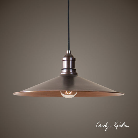 Barnstead Pendant by Uttermost in copper. Made from metal in a modern style.