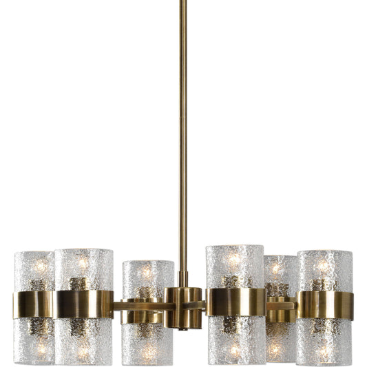 Marinot Chandelier by Uttermost. Made from iron, glass in a modern style.