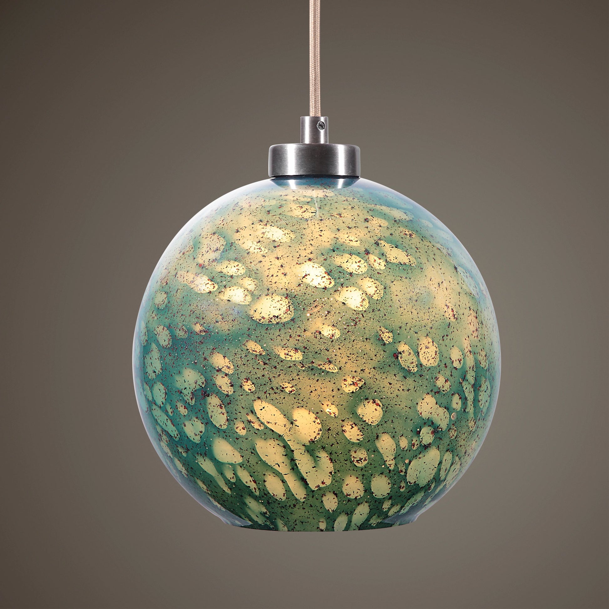 GEM Mini Pendant by Uttermost. Made from steel, glass in a modern style.