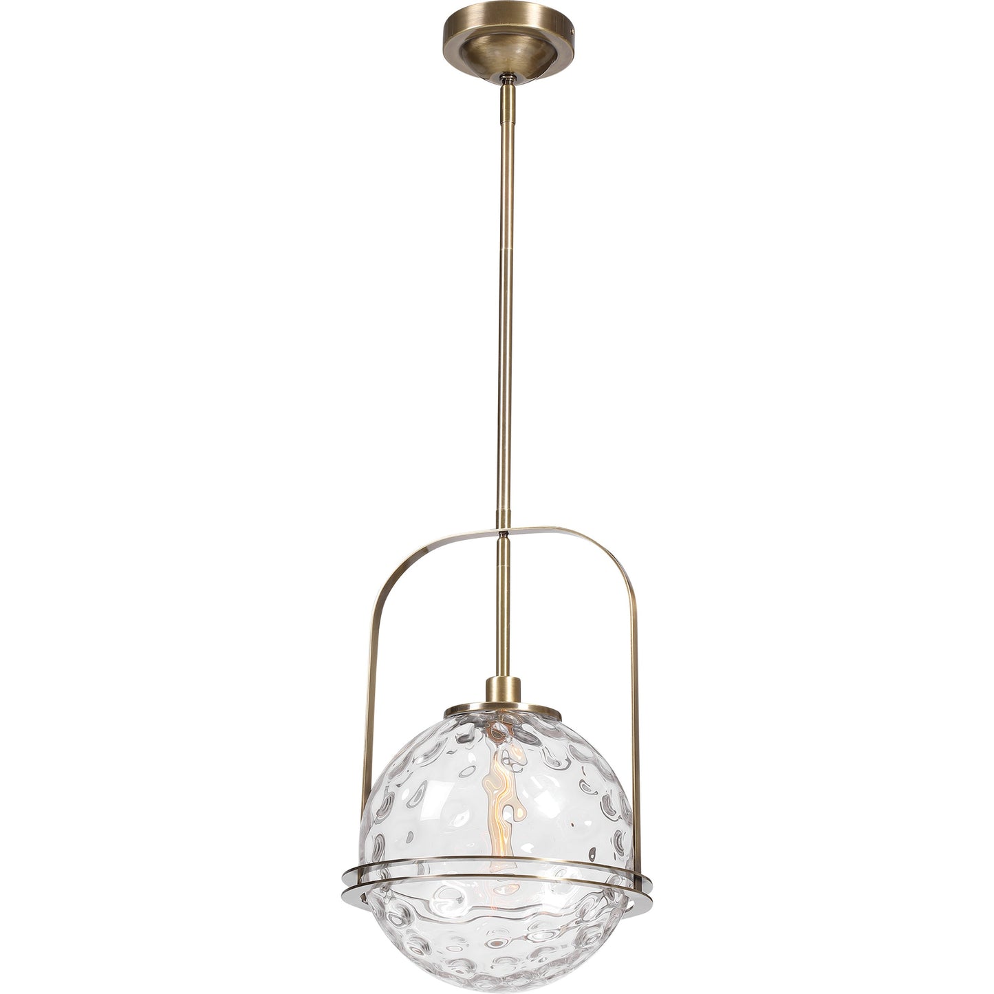 001 SR-860969 | Primary Silo | Mimas Pendant by Uttermost. Made from steel, glass in a transitional style.