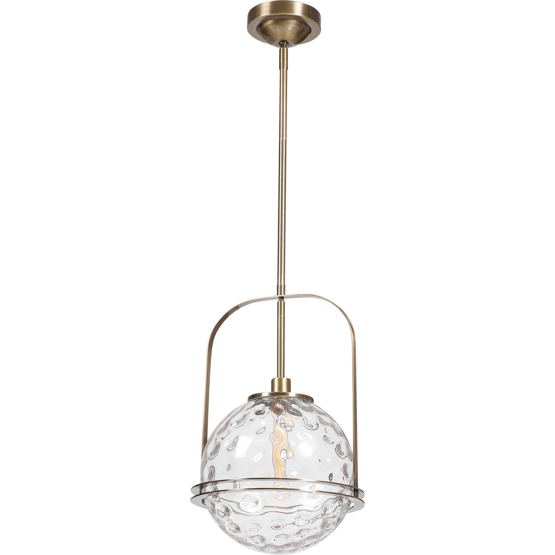 Mimas Pendant by Uttermost. Made from steel, glass in a transitional style.