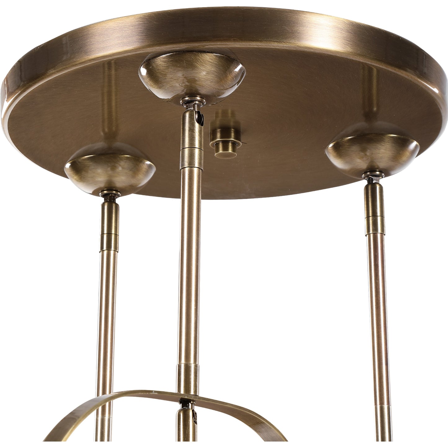 002 SR-860970 | Closeup | Mimas Cluster Pendant by Uttermost. Made from steel, glass in a modern style.