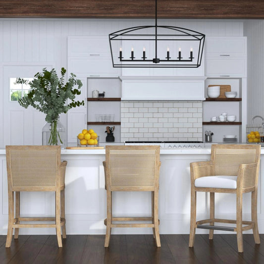 Clayton Linear Chandelier by Uttermost in weathered bronze. Made from steel in a modern style.