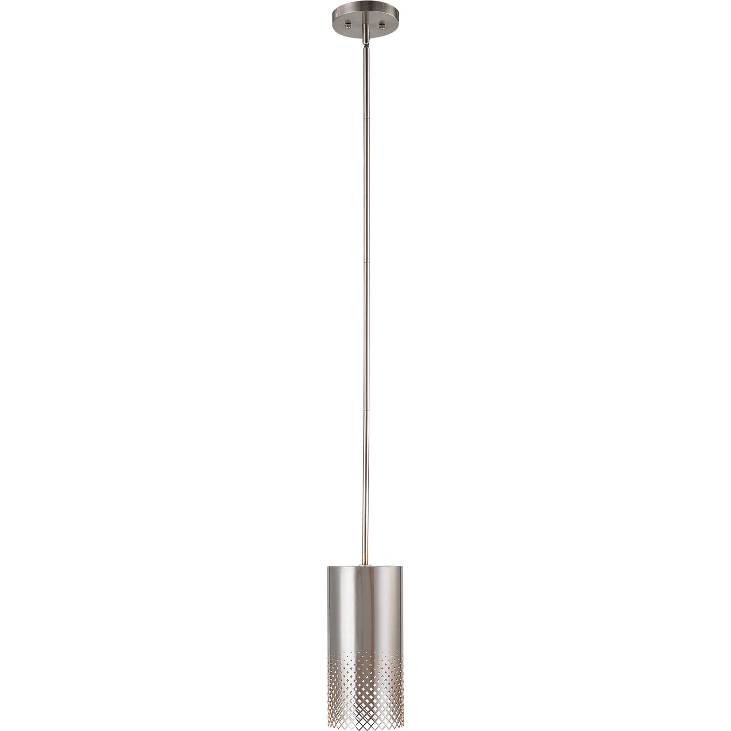 003 SI-1981270 | Additional Silo | Manheim 1 Light Pendant by Uttermost in satin nickel. Made from iron in a modern style.
